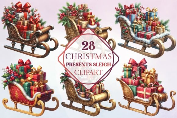 Christmas Presents Sleigh Clipart: Illustrations Review