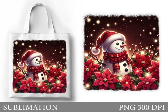 Christmas Snowman Tote Bag Sublimation: Illustrations Review