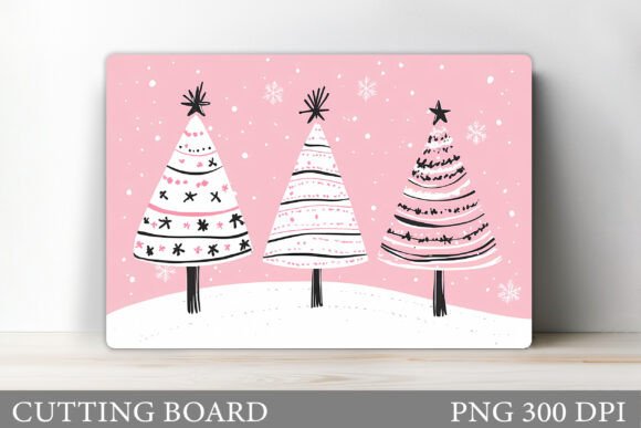 Christmas Tree Cutting Board Design: Illustrations