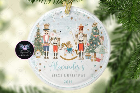 Nutcracker Christmas Ornament: Festive Illustrations