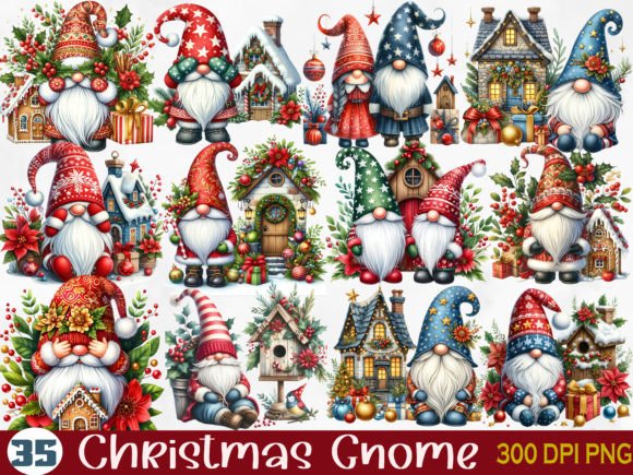 Review: Christmas Winter Gnome Clipart Bundle