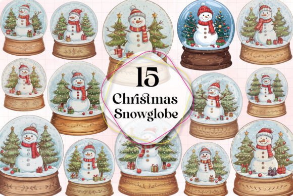 Reviewing Christmas Snow Globes in Snowman Clipart