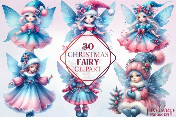 Reviewing Watercolor Christmas Fairy Clipart for Embroidery