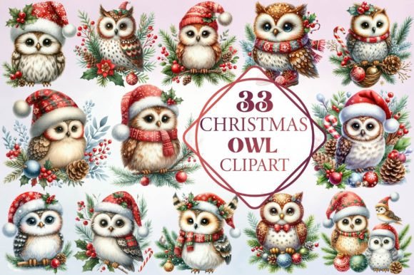 Reviewing Watercolor Christmas Owl Clipart for Embroidery
