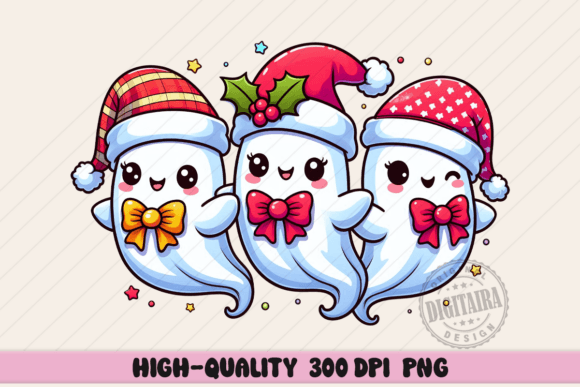 Three Christmas Ghosts Png: Festive Illustrations Review